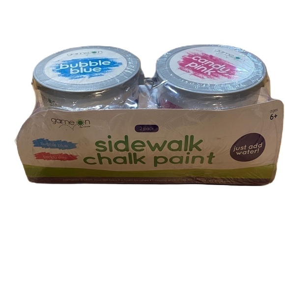 Sidewalk Chalk Paint NEW Game On Just Add Water Pink Blue Craft Outdoors - Picture 1 of 4